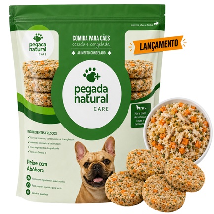 Peixe com Abóbora - Linha Care - Comida Natural Congelada para Cães Adultos
